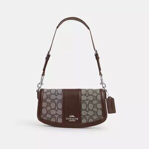 NWT Coach Andrea Shoulder Bag In Signature Jacquard (CT767)